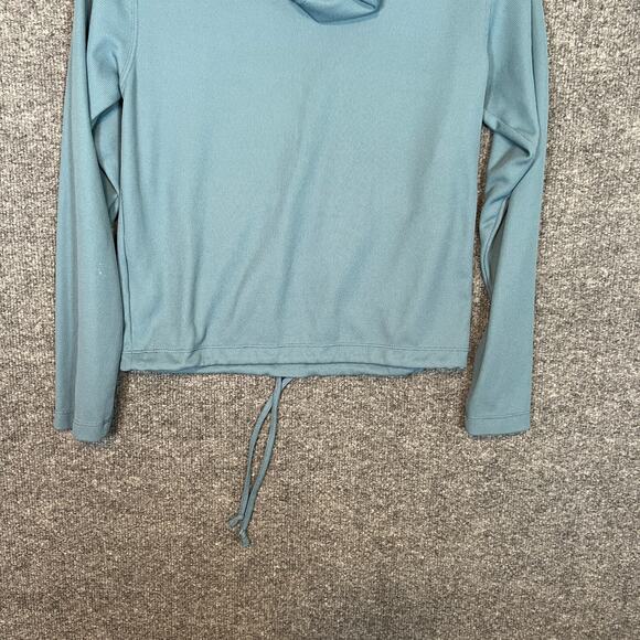 Nike Sweater Womens XS Blue Sweatshirt Hoodie Pullover Swoosh Vintage Cropped - Picture 13 of 13